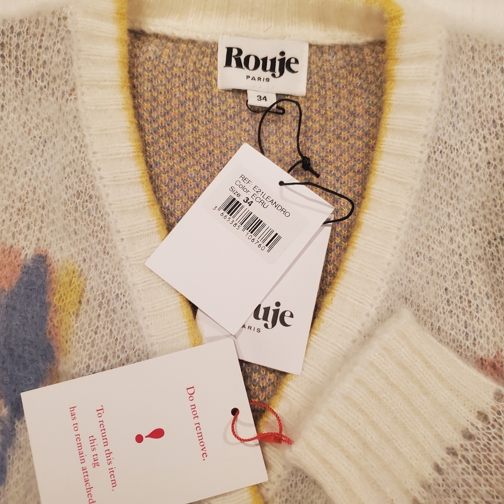 Rouje Leandro Cardigan Sz 34 NWT - Picture 5 of 6